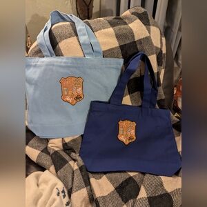 NWT 📜⚜️HERALDRY COTTON TOTE⚜️📜 Metallic Embroidery 🌿🕊️x PEACE GARDEN DESIGN
